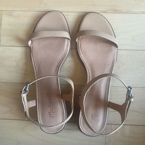 Brand New Madewell Louise Leather Heeled Sandals